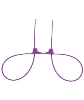 ZIP TIE CUFFS PURPLE Esposas desechables de plástico, moradas, para juegos bdsm