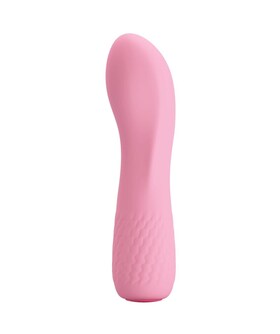 ALICE VIBRADOR RECARGÁVEL ROSA Brinquedo erótico em silicone médico com 12 funções e carregamento USB