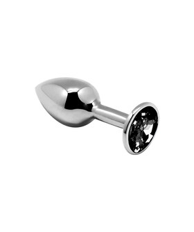 MINI METAL BUTT PLUG S Plug anale in metallo elegante, fresco e comodo con gioiello