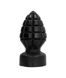 ALL BLACK 14 BUTTPLUG Plug anal tout noir 14cm
