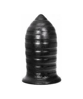 ALL BLACK 16CM Buttplug anal ranhurado, seguro e versátil, ideal para todos