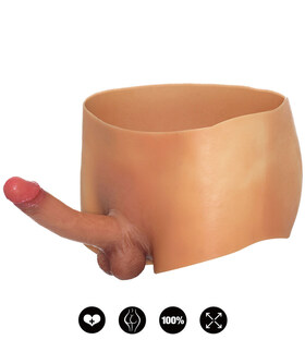 ALTER EGO BOXER WITH 18 CM PENIS Silicone Pack Packer Boxer for Male Cross-Dressing