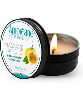 PASSIONE CARAIBICA Candela da massaggio sensuale al profumo caraibico e oli esclusivi
