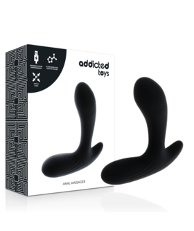 BLACK VIBRATION Vibrador masculino recarregável em silicone de alta qualidade