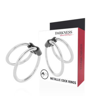 ANILLA METAL DOBLE Anillo doble diseñado para mejorar experiencia sexual