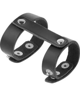 ANILLO COCKRING Arnés de cuero para el pene y los testículos