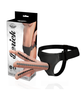 IMBRACATURA ARTICOLABILE 22.5 X 4.5CM Arnes erotico versatile con dildo articolato, perfetto per ogni esigenza