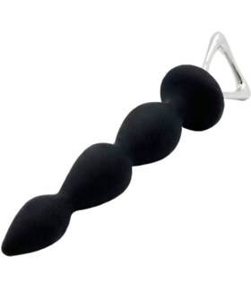 FLÈCHE STIMULATEUR ANAL NOIR Stimulateur en silicone ergonomique, polyvalent et résistant.