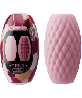 ATHENA Masturbatore compatto, impermeabile, con texture interna in TPR