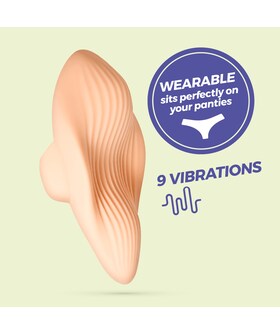 ATLANTIS Culotte vibrant discret, télécommande, 9 modes de vibration, rechargeable