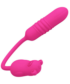 BALA VIBRADORA THRUSTING VIBRA Vibrador de silicone recarregável, com impulso e vibração únicos