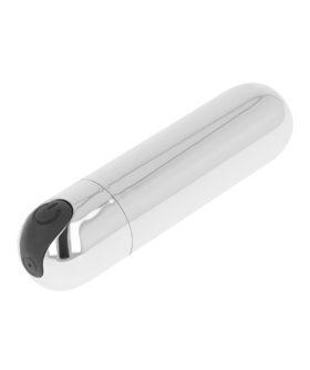 SILVER PLATA Pequeña bala vibradora para estimulación placentera
