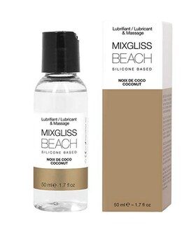 BEACH Lubrificante e massaggiatore in silicone, duraturo e profumato