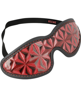 MASQUE ROUGE EDITION ROUGE Masque en cuir végétalien ajustable pour le bdsm