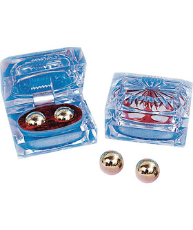 BEN WA GOLD BALLS Boules de geisha dorées de 1,7 cm, sans nickel et étanches