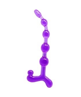 BENDY TWIST ANAL BEADS LILAC Indulge in sublime pleasure with our Intimate Toy, featuring a set of anal beads designed 