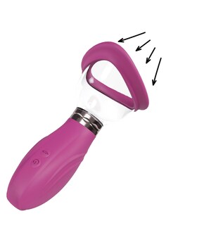 DELIGHTFUL Bomba ergonómica para incrementar sensibilidad en senos y vulva