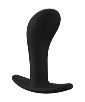 BOOTIE NEGRO Plug anal ergonomique en silicone, parfait pour les débutants