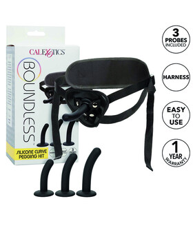 BOUNDLESS KIT ARNES SILICONA C Kit de arnés ajustable con sondas de silicona para pegging