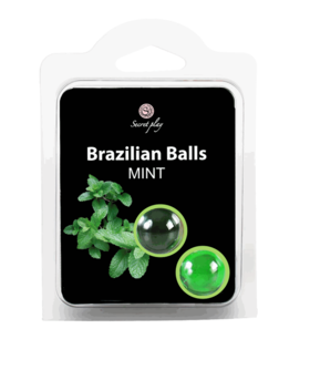 BRAZILIAN BALLS MENTA Set de jeu 2 boules brésiliennes arôme menthe