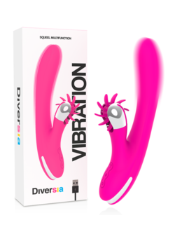 BUNNY PLEASURE Vibrador ergonómico, 7 modos, estimulação do ponto G e clitóris