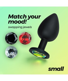 CAMILEO PLUG Plug anal com silicone de grau médico e brilhantes intercambiáveis