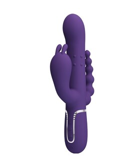 CAMMY TRIPLE Le Cammy, un vibromasseur multifonction 4 en 1 violet.