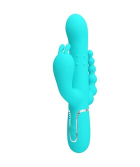 CAMMY TRIPLE Vibrador triple Pretty Love: prazer total com estimulação vaginal, clitoriana e anal