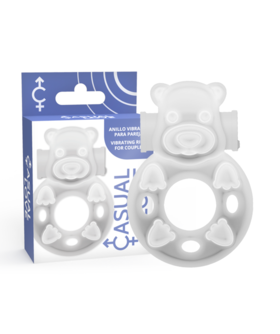 ANILLO VIBRADOR CONEJITO TRANS Anillo estimulador de clítoris y excitador vaginal