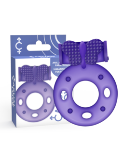 CASUAL LOVE ANILLO 32 LILA Anillo vibrador estimulador sexual, adaptable y flexible