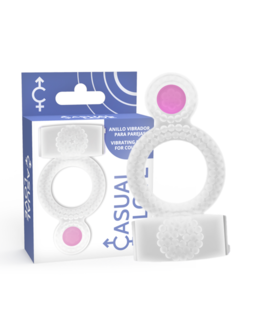DOUBLE PLEASURE Anillo vibrante doble para prolongar placer íntimo