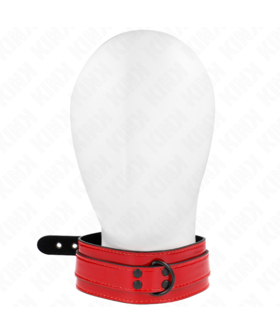 COLLAR AJUSTABLE ROJO VINO 37. Collares para BDSM que combinan estilo y control