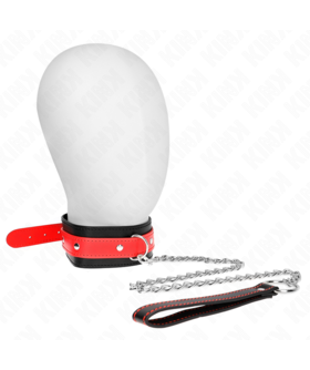 COLLAR CON CORREA 65 CM ROJO A Collares BDSM de alta calidad, elegantes y funcionales