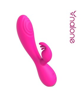 MAGIC STICK Vibrador coelhinho com dois motores, 7 modos e pulsação dupla