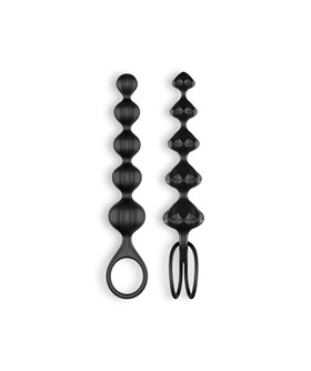 SATISFYER LOVE BEADS Juguete anal de silicone suave para iniciantes