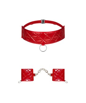 OBSESSIVE HUNTERIA BONDAGE Conjunto de gargantilha e algemas vermelhas com corrente removível

Experimenta uma dose d