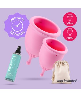 COPOS MENSTRUAIS MINERVA S + L Coupe menstruelle écolo, confortable, sûre et durable