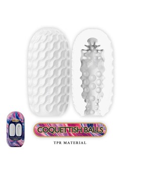 COQUETTISH White Silicone Male Stroker