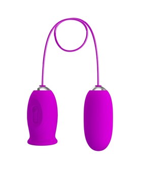 DAISY DUAL Rechargeable Vibrating Egg with 12 Vibration Modes & Licking Action