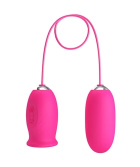 DAISY Œuf vibrant double, 12 modes de vibrations, 3 niveaux de léchage, fonction mémoire