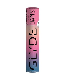 FEUILLES DE LATEX BARRIÈRES SEXUELLES ORALES F Barrières en latex pour sexe oral saveur fraise (4 unités)