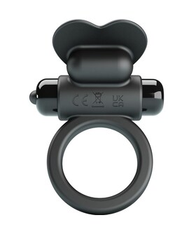 DEBONAIRE anillo vibrador conejo 10 vibraciones negro