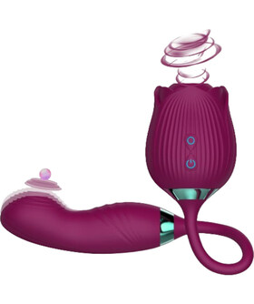 DELIGHT FLOWER Vibratore con 10 modalità di suzione, simula il sesso orale