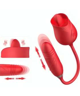 DELIGHT FLOWER VIBRADOR &A Vibratore innovativo con 10 modalità per un piacere irresistibile