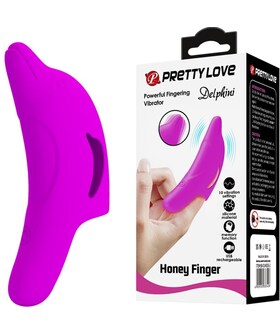 DELPHINI Vibratore ricaricabile in silicone con 10 modalità di vibrazione