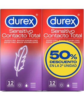 DUPLO SENSITIVO CONTACTO TOTAL Preservativi ultra sottili: sensibilità e comfort al massimo