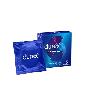 3 PAX DUREX Preservativi Durex Natural: spessore medio, forma anatomica