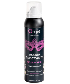 CRUNCHY MOUSSE ORGIE Mousse de massage pétillante à la saveur fruit de la passion 150ml Orgie