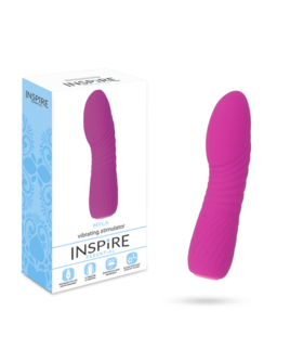 MYLA Vibrador ergonómico de silicona; 12 vibraciones; recargable