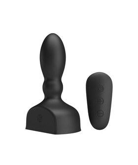 HARRIET PLUG Plug anal insuflável com 12 vibrações, controlo remoto e USB